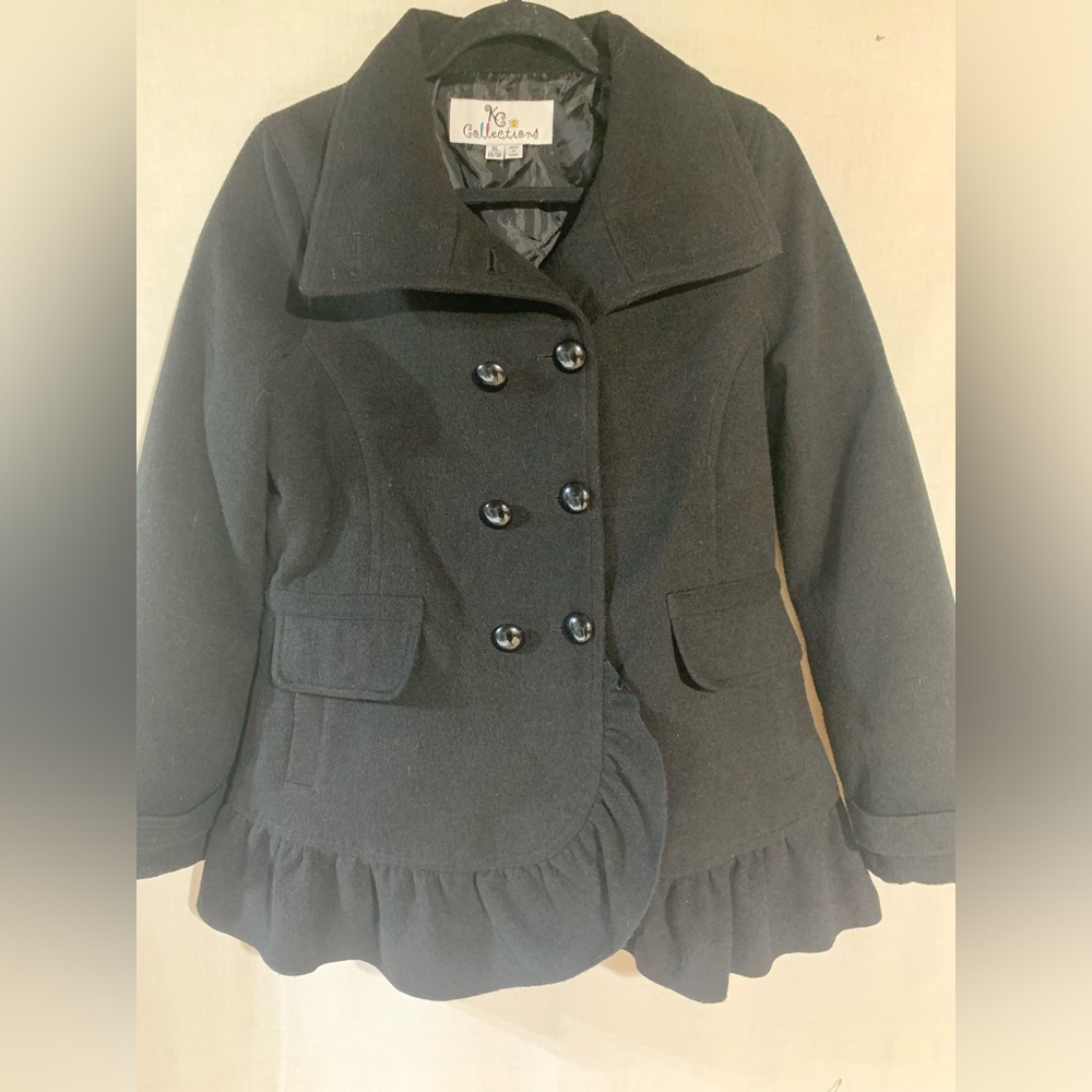KC Collections girls black coat